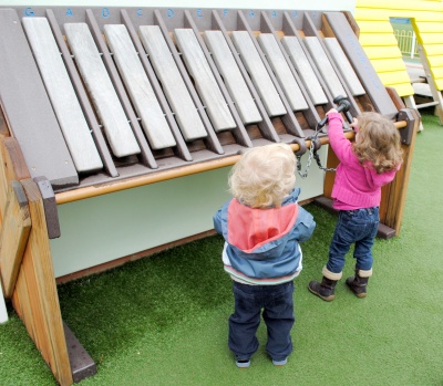 Twins at Peppa Pig World